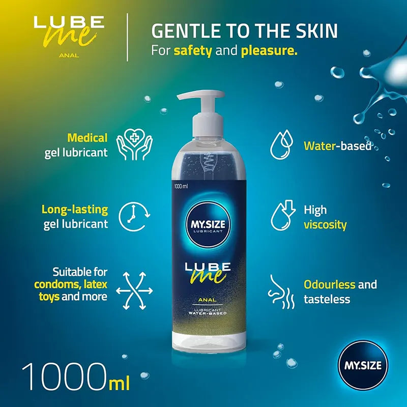 1000ml Extra Large Bottle Viscous Water Anal Lube