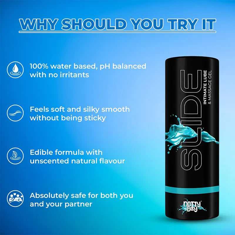 100ml Slide Water Based Lubricant for Men
