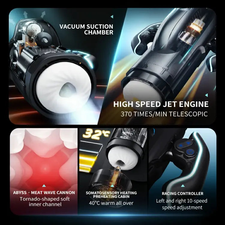 PS9 - 10 Frequency 5 Speed Thrusting Sucking Automatic Male Masturbators