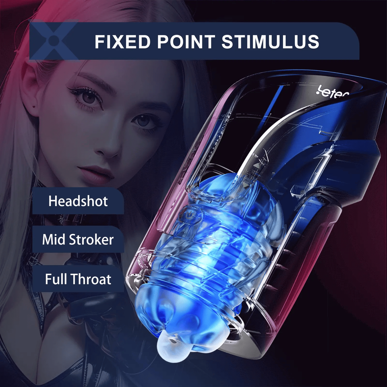 PT5MINI - 10 Thrusting Quickshot Leten King Pro Stroker