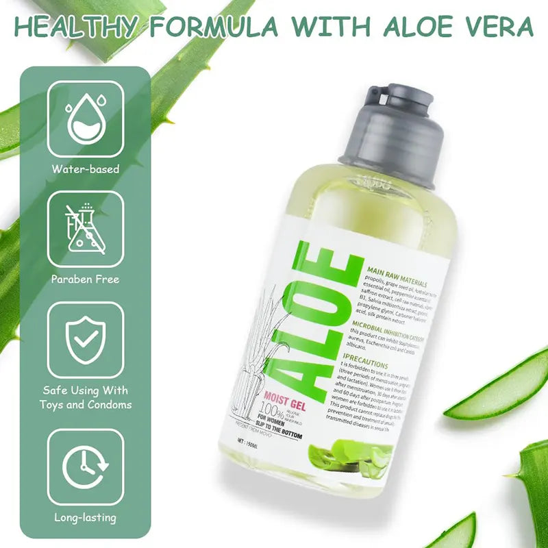 150ml Natural Aloe Water Based Gel Lubricant