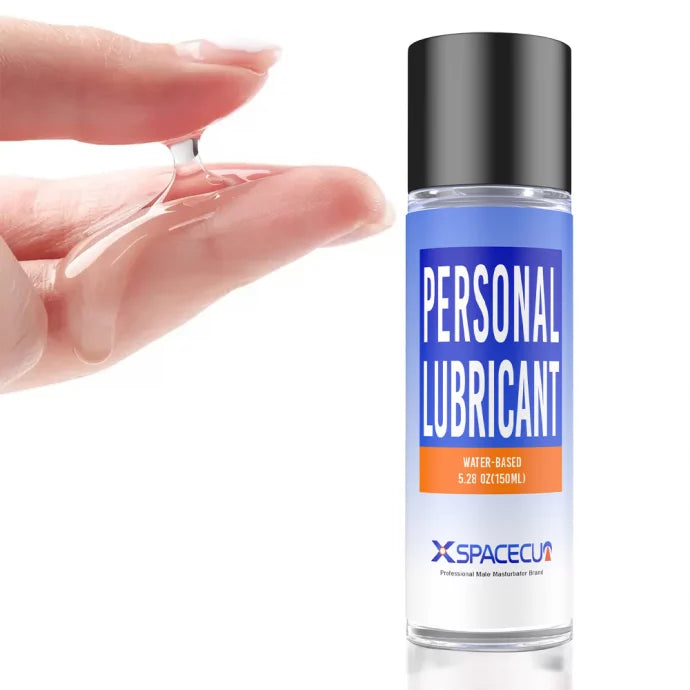 Close-up of water-based lubricant gel on fingers – smooth texture for personal use