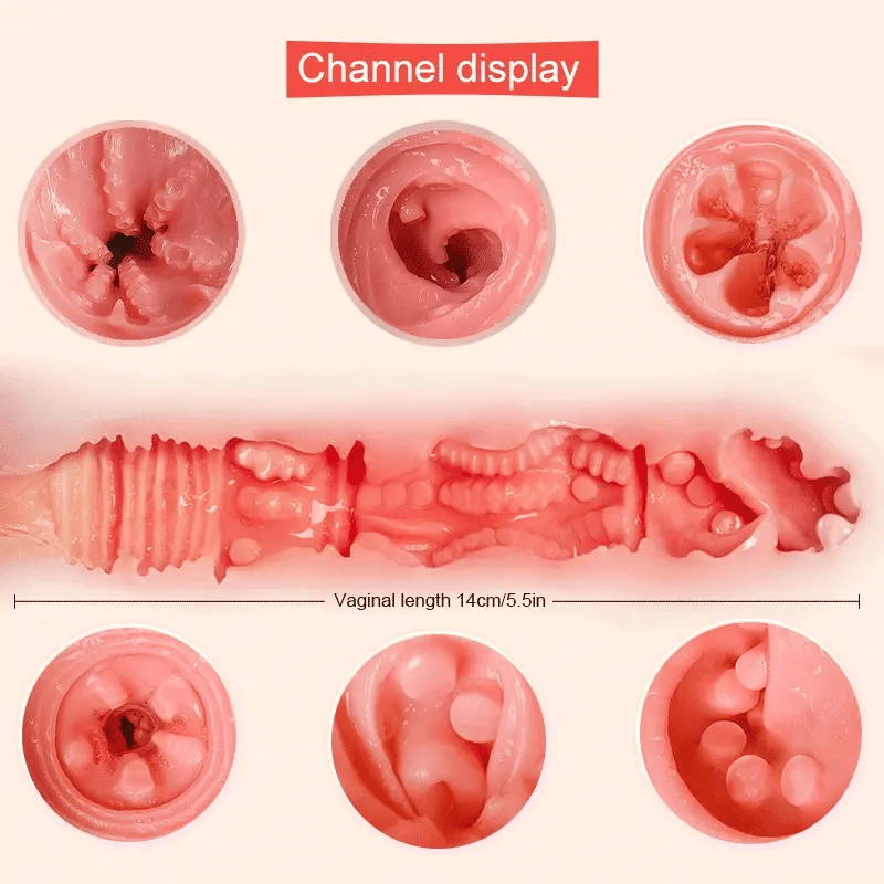 Isla - 2.2 lbs 3D Textured Channel 2 In 1 Best Pussy Pocket