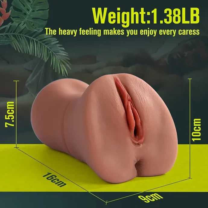 Bella - 1.38 lbs 3D Textured Channel Pocket Pussy Sex Toy