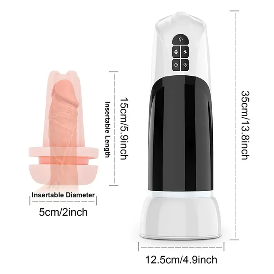 PT4 - 6-in-1 Hands-Free Male Stroker with Suction, Heating & Moaning – Wall Mount Base Included