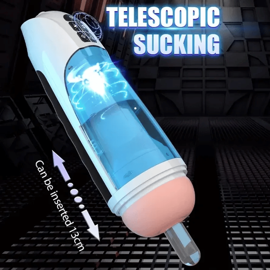 PT4 - 6-in-1 Hands-Free Male Stroker with Suction, Heating & Moaning – Wall Mount Base Included