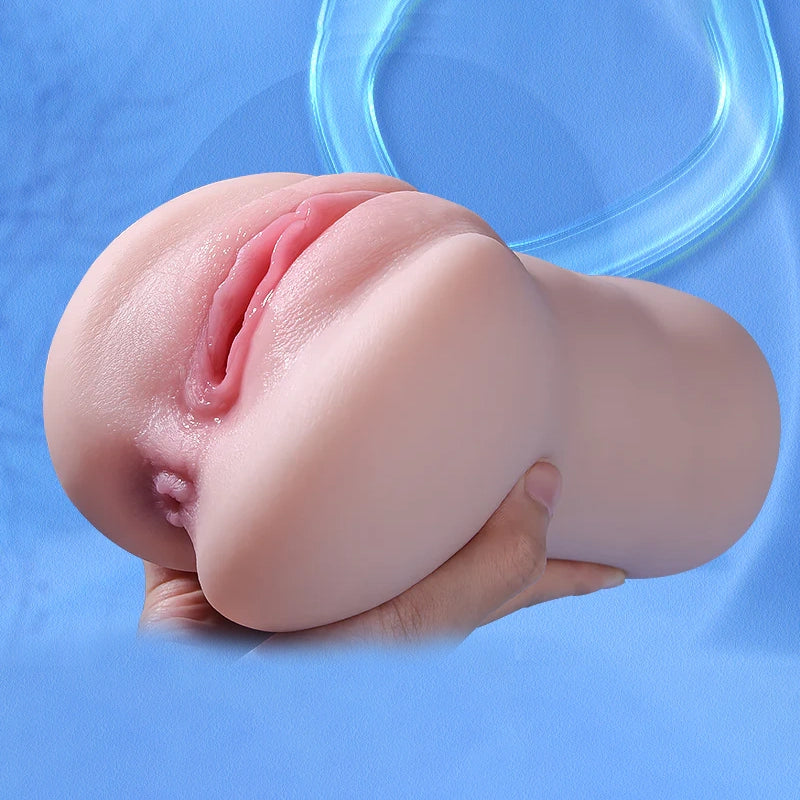 Amelia - 1.76 lbs 3D Texture Channel 2 In 1 Pocket Pussy Toy