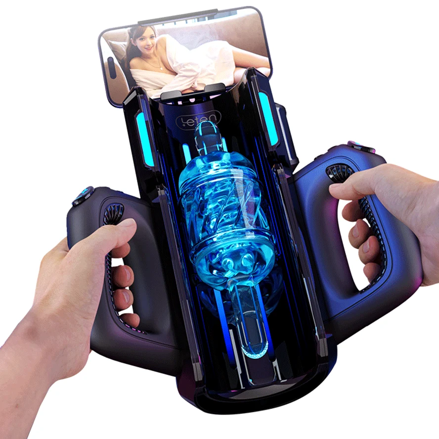 Auto Quickshot Stroker Male Masturbator with 2 Sleeves 10 Modes & 10 Speeds
