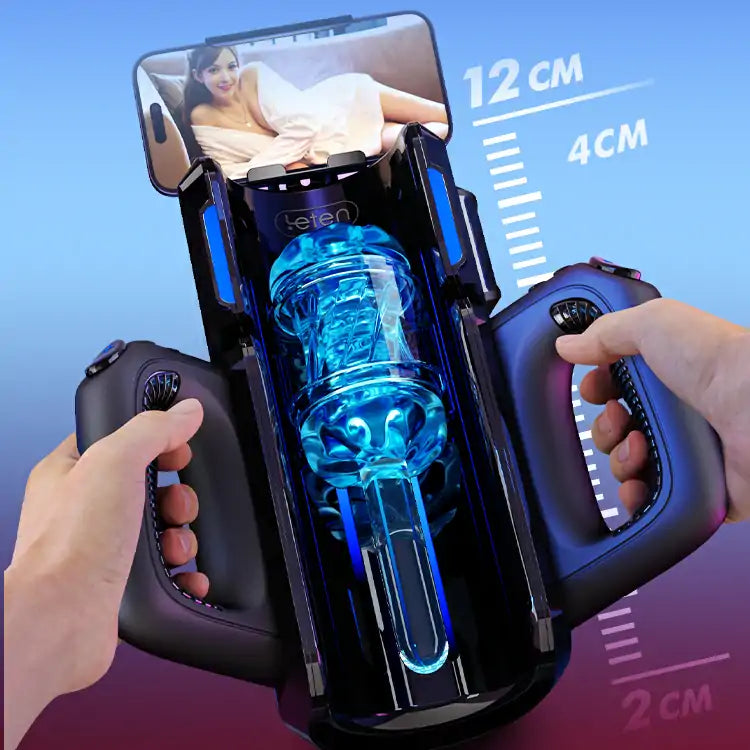 PT5 - Auto Quickshot Stroker Male Masturbator with 2 Sleeves 10 Modes & 10 Speeds