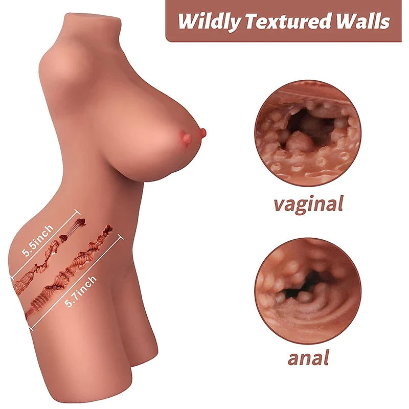 Ava - 6.9 lbs Small Tan Torso Sex Doll Toy