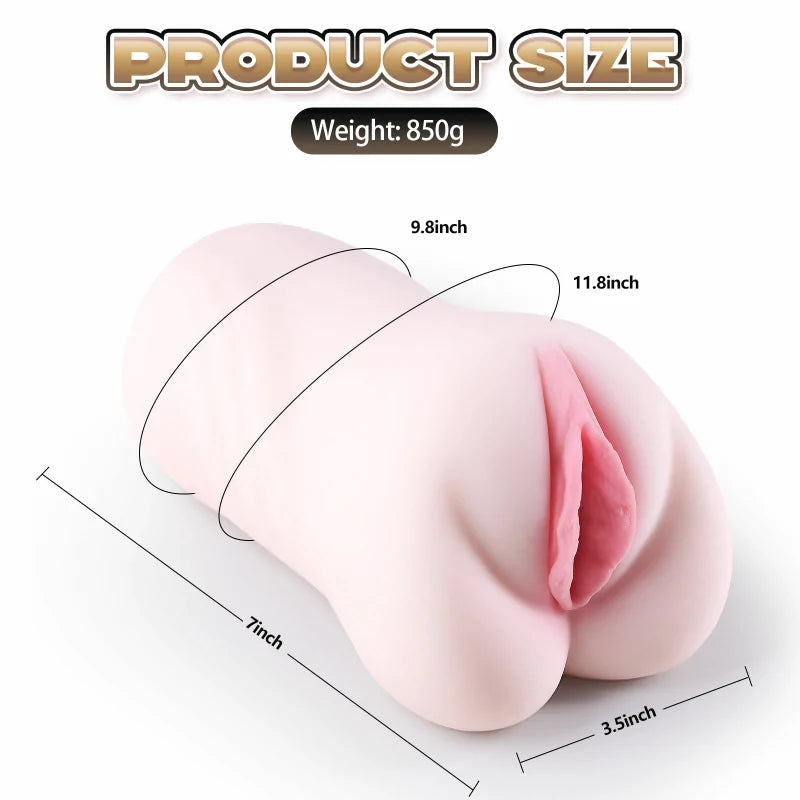 Ayla - 1.9 lbs Lifelike Labia Majora Pocket Pussy Masturbator