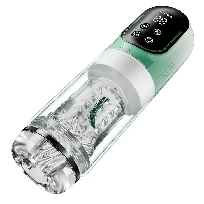 PR4 - Best Transparent Sleeve Waterproof Oral Sex Cup with 7 Thrusting Rotating