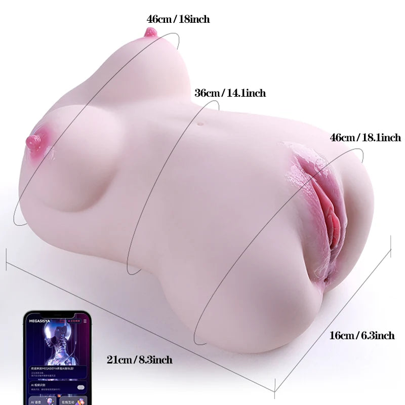 Bonnie - 4.8 lbs AI Smart 7-Band Telescopic Vibrating Japanese Pocket Pussy