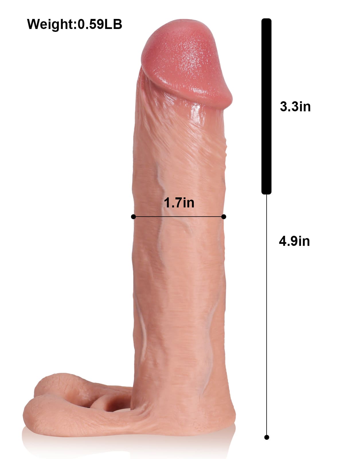 PCS14 – 8.1" x 1.7" Realistic Cock Sleeve for Deeper Feel & Smoother Control