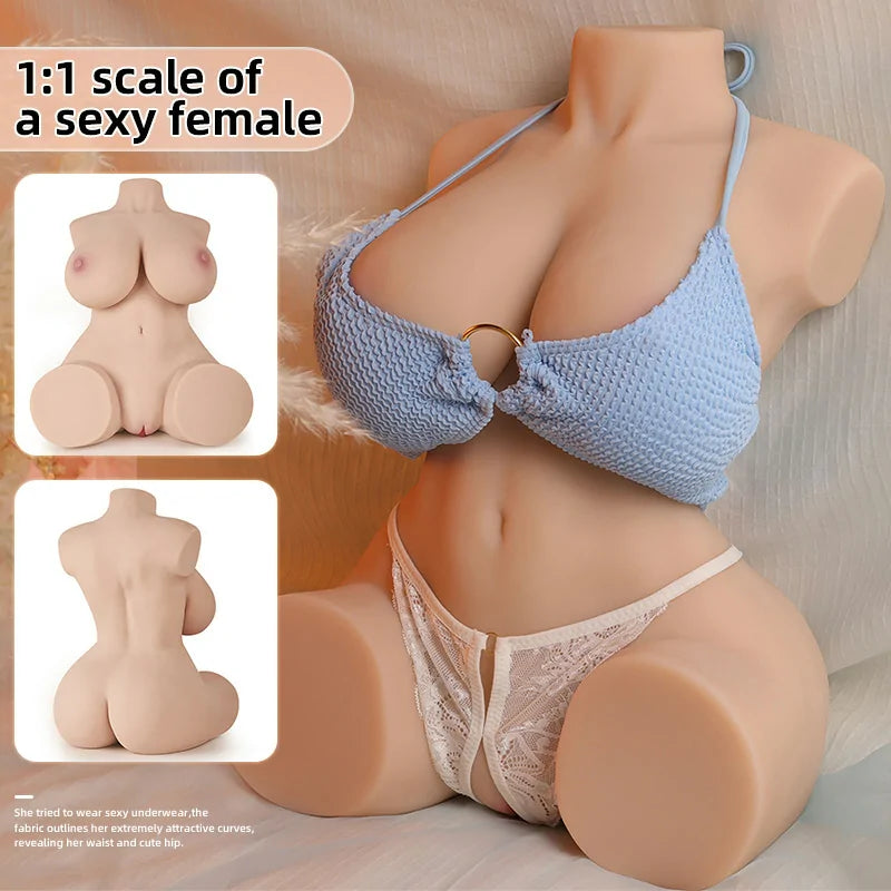Britney - 27.5 lbs Big Breast Half Body Sex Doll Torso