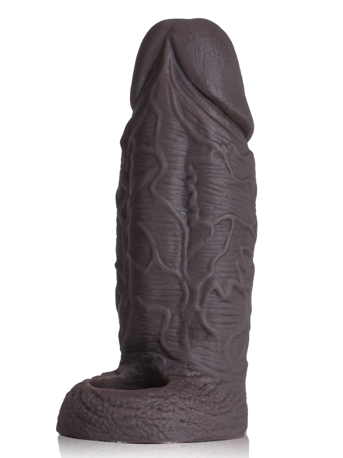 PBS37 – 6.3" x 2.2" Thick Black Silicone Cock Sleeve