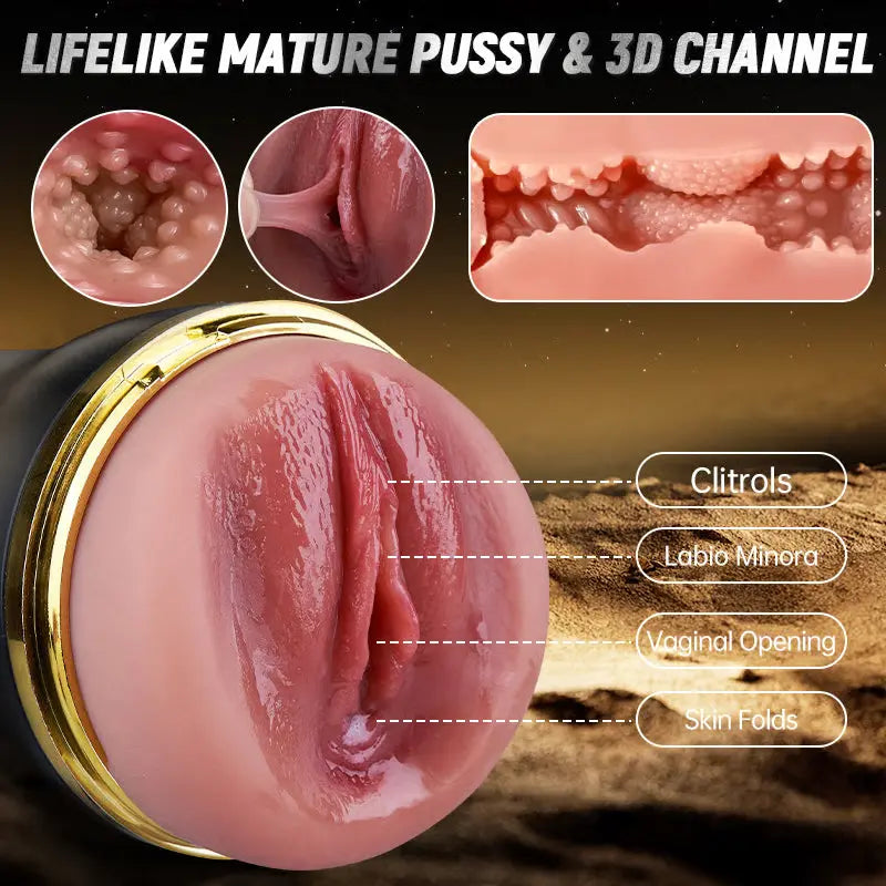 PV6 - Deep Throat Masturbator for Men with 10 Vibration and Suction Modes