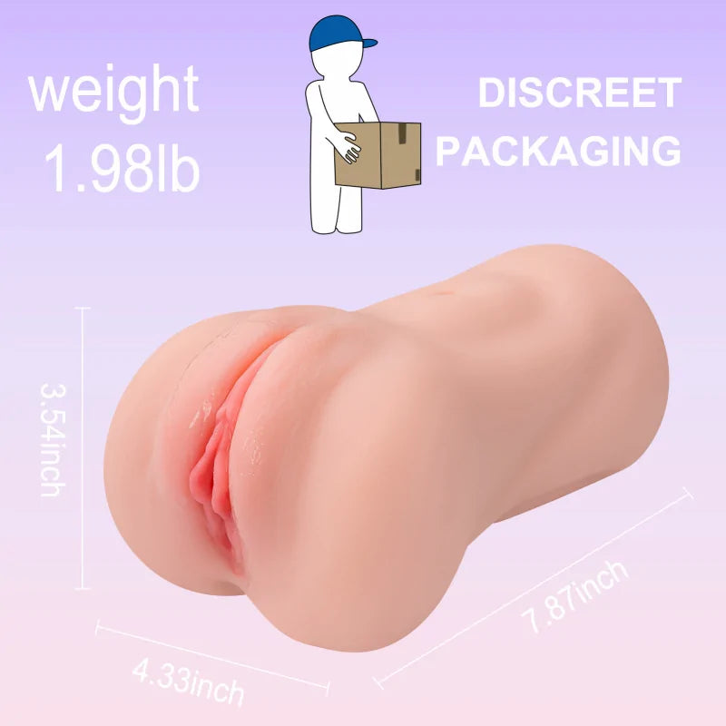 Georgia - 1.98 lbs Realistic Soft Vibrating Pocket Pussy Toy