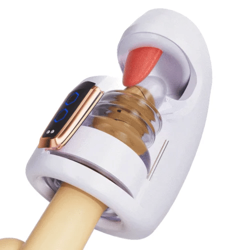 PG18 Plus – 10 Adjustable Thrusting Modes Glans Trainer Masturbator with Licking Motion