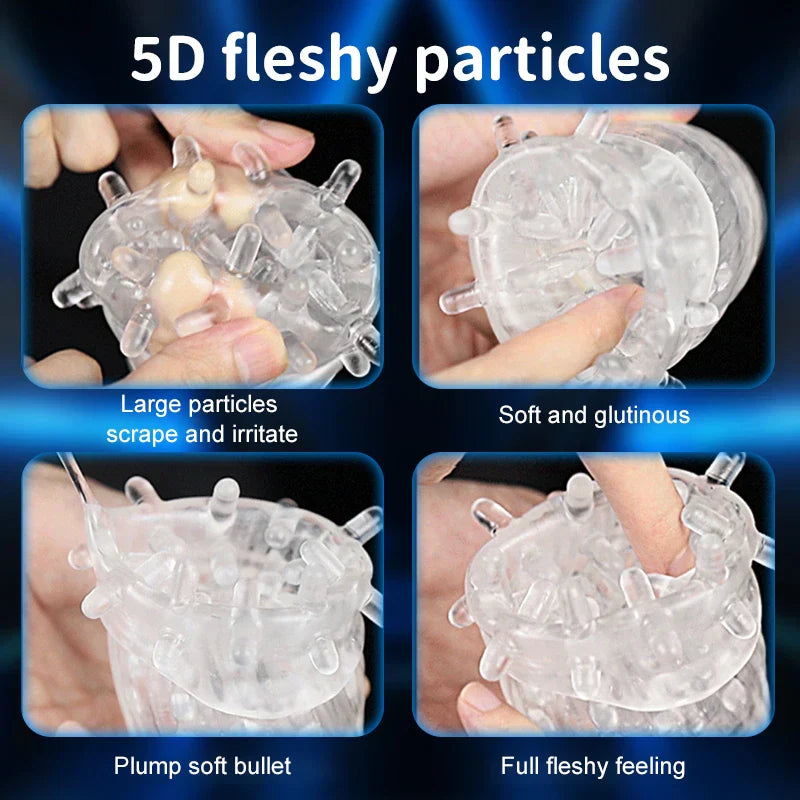 PG10 – Glans Trainer Masturbator with Rotating Pinch Stimulation & 9 Vibration Modes