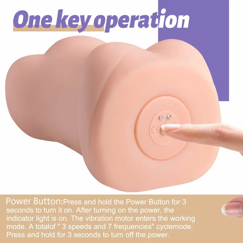 Hannah - 2.18 lbs Realistic Vibrating Pocket Pussy Masturbator