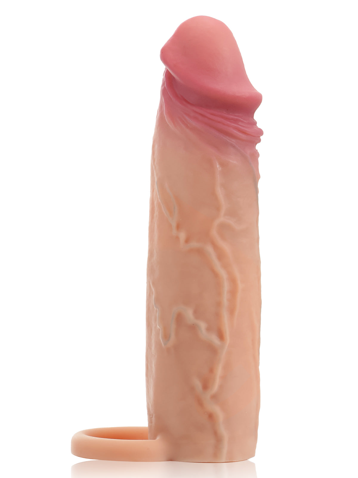 PVS24 – 6.1"x 1.6" Flesh Sliding Skin Vibrating Cock Sleeve