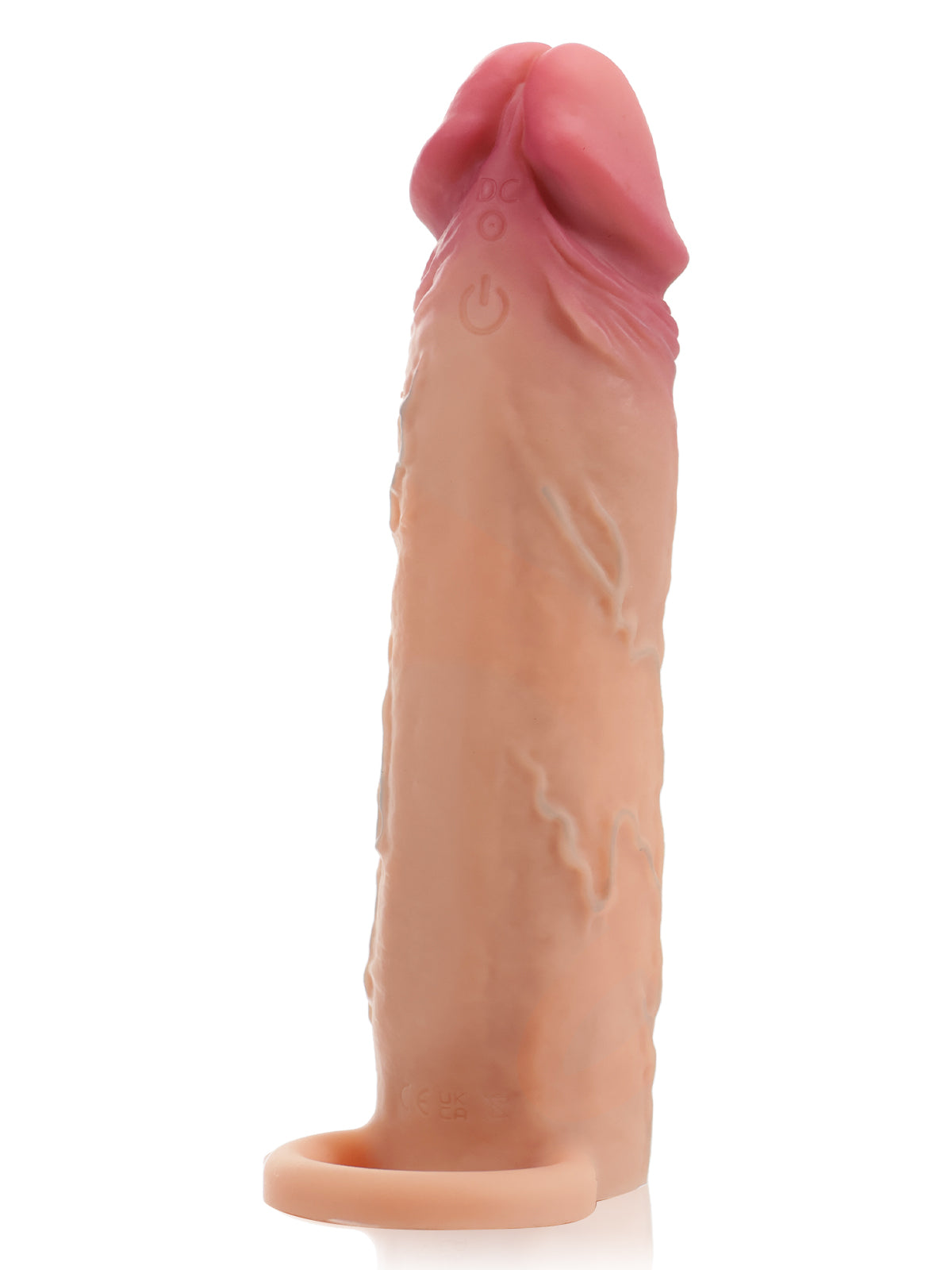 PVS23 – 7.4"x 1.8" Flesh Sliding Skin Vibrating Penis Extension