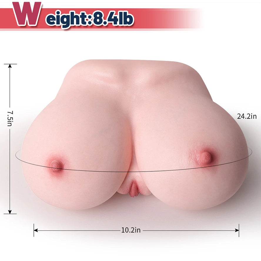 Layla - 8.4 lbs Lifelike Tight Silicone Breasts Vagina Masturbator