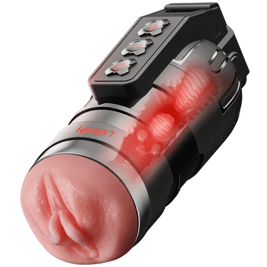 Leten 10 Modes Vibrating Male Masturbator with APP Control – Realistic Pocket Pussy & Fleshlight Combo