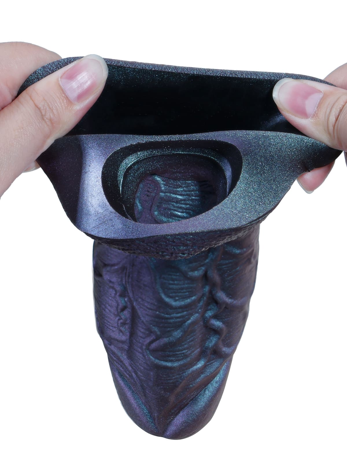 PCS37 – 6.3" x 2.2" Thick Platinum Silicone Cock Sleeve