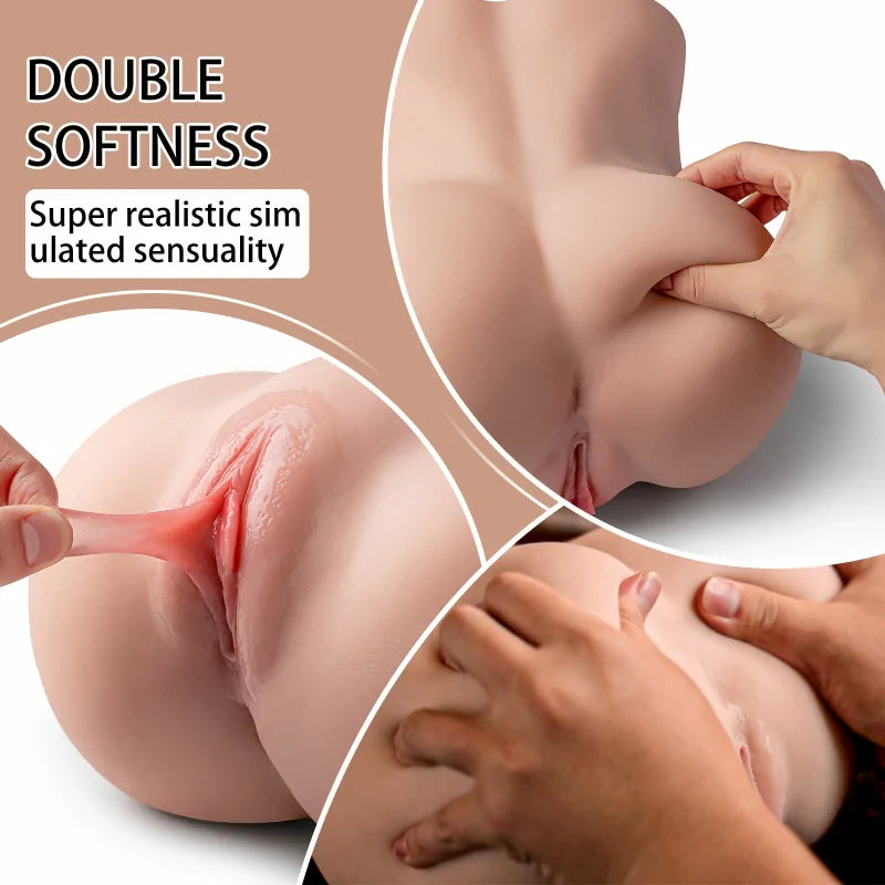 Luke - 14.3 lbs Features Strong Vibrating Sex Torso with Abs & Realistic Vagina