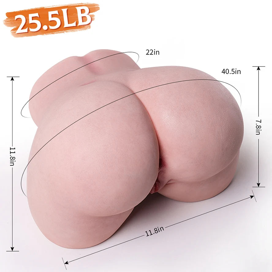 Mabel - 25.5 lbs Supple Doggy Style Silicone Fat Ass Sex Toy