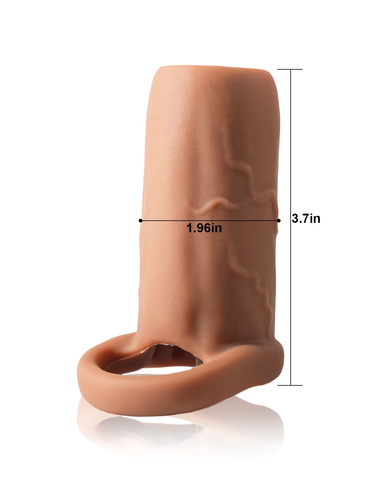 PCS11 – 3.7"x 2" Silicone Penis Girth Sleeve with Open-End Fit & Added Thickness