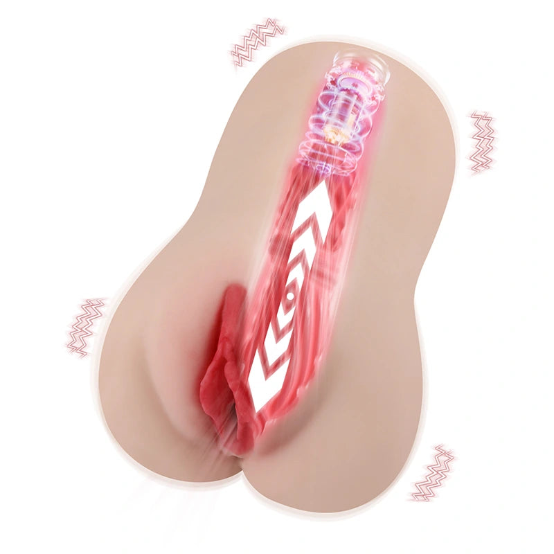 Mila - 4 lbs Large Size Electric Pussy Toy with 7 Thrusting and Vibrating