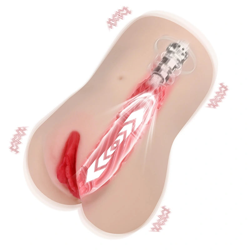 Mila - 4 lbs Large Size Electric Pussy Toy with 7 Thrusting and Vibrating