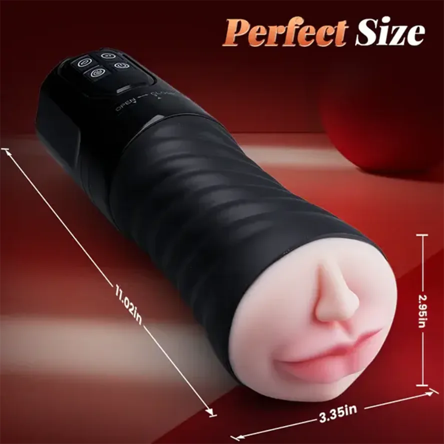 PV5 - Wireless Remote Controlled Mouth & Vaginal Pocket Masturbator with 5 Suction & Vibration Modes