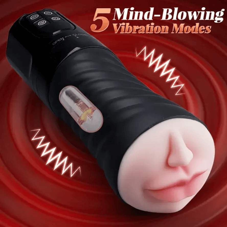 PV5 - Wireless Remote Controlled Mouth & Vaginal Pocket Masturbator with 5 Suction & Vibration Modes