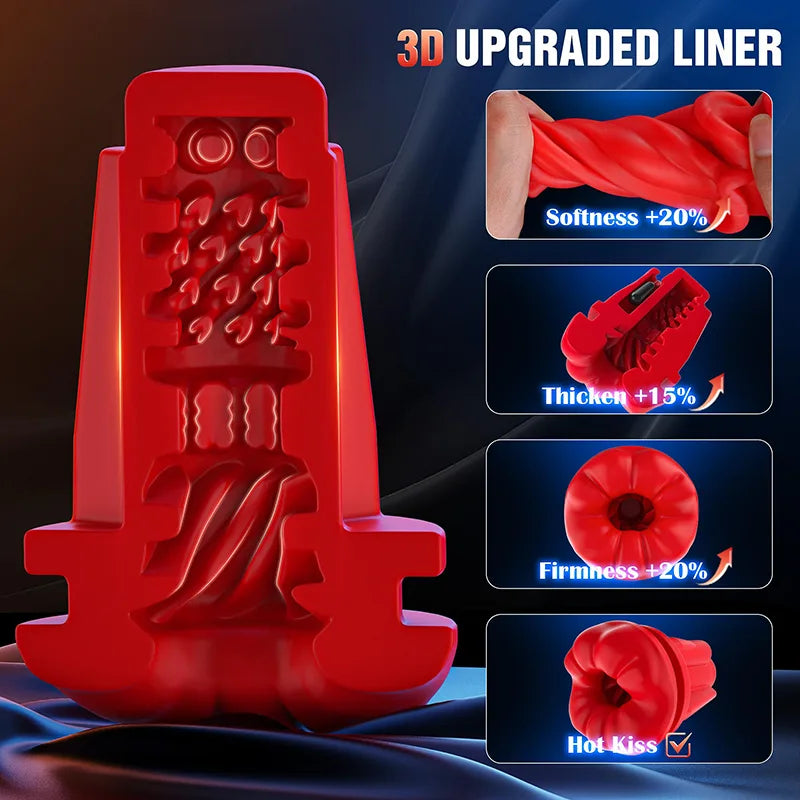 PA13 - Portable 9 Suction&Vibration Electric Blowjob Masturbator