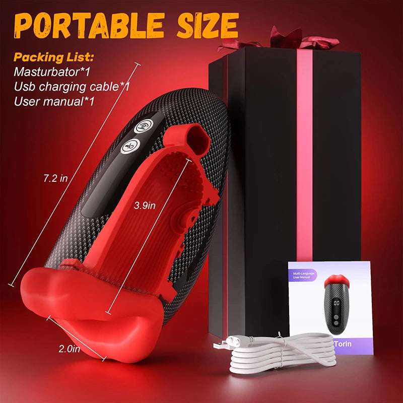 PA17 - Fast Stimulation Flapping & 9 Vibrating Mouth Sex Toy