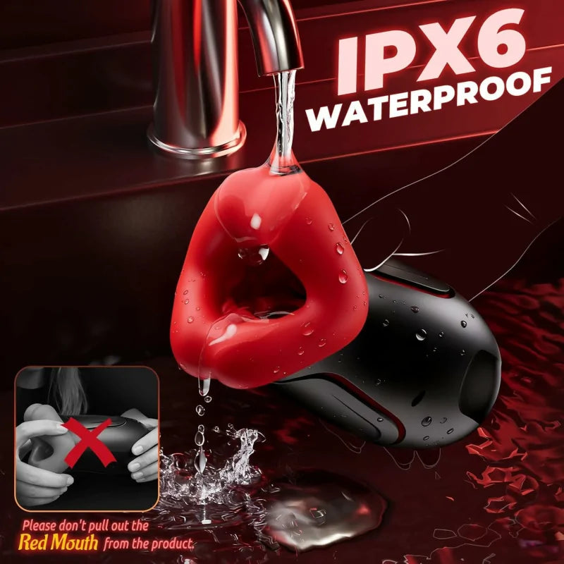 PA18 - 1.3 lbs Oral Simulation Male PenisTrainer with 10 Vibration