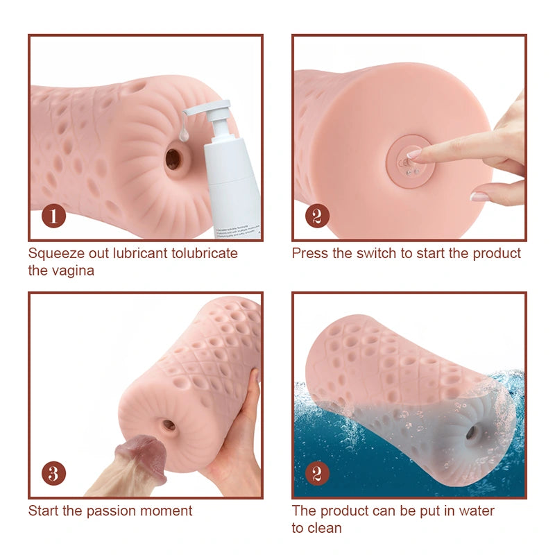 PF5 - Tight Onahole with Multi-frequency Vibration and Anti-slip Design