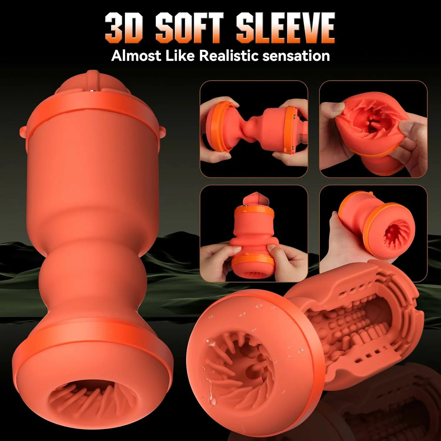 PT12 - 5 in 1 AI Automatic Stroker with 9 Vibrating & Licking & Thrusting & Sucking Modes