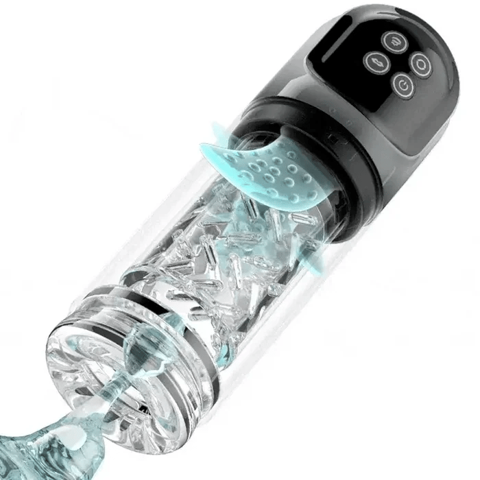 PR3Plus- Waterproof Dual Stimulation Male Stroker Toy with Vacuum Suction