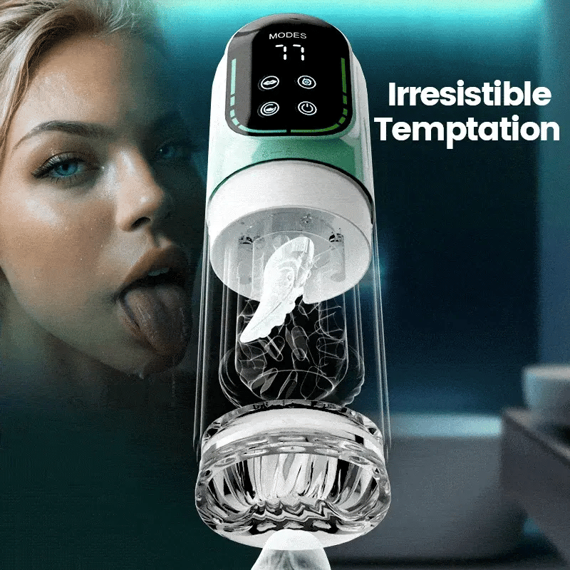 PR4 - Best Transparent Sleeve Waterproof Oral Sex Cup with 7 Thrusting Rotating