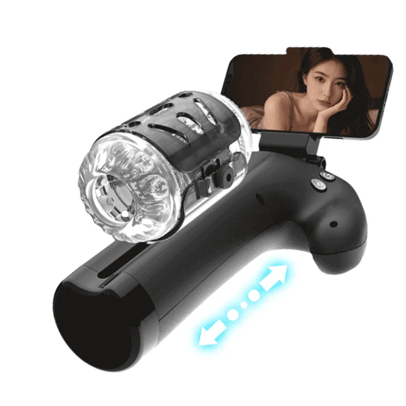 PT23 - Hands-Free Thrusting Male Masturbator with Phone Mount