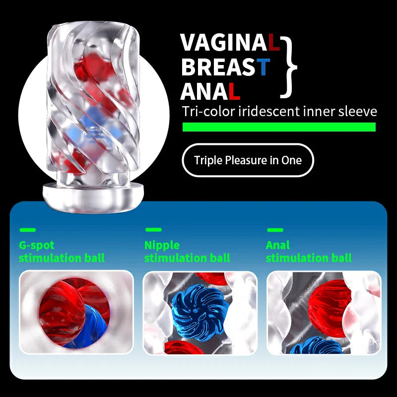 PT8 Pro - 10 Thrusting 6 Gears Speed Luxury Vibrating Stroker