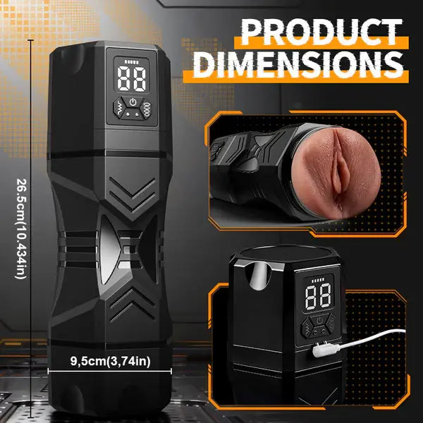PV01 - Deep Throat Masturbator for Men with 10 Vibration and Suction Modes