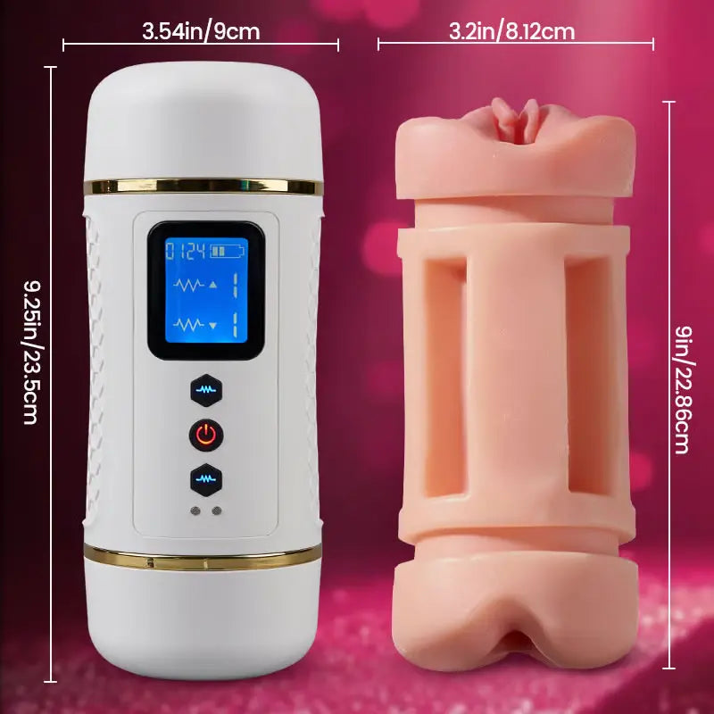PV12 - Double-Ended Through Realistic Automatic Masturbator with Powerful Vibration