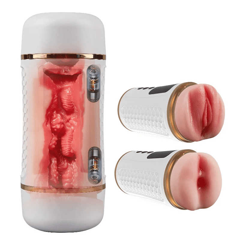 PV12 - Double-Ended Through Realistic Automatic Masturbator with Powerful Vibration