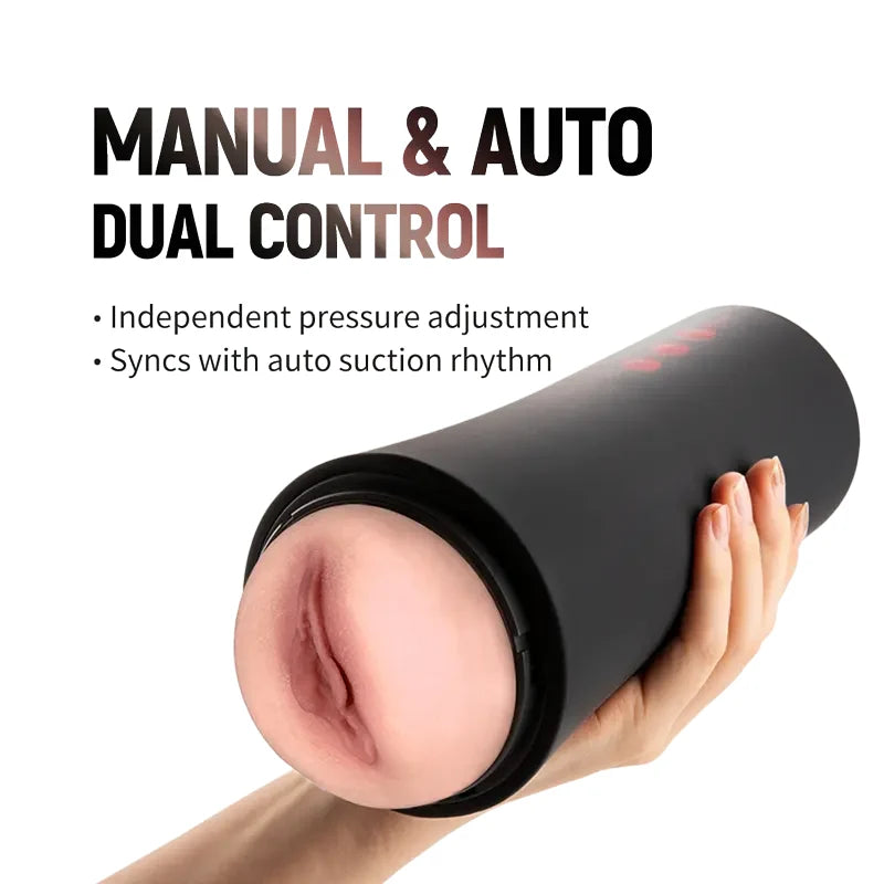 PV2 – Luxury Realistic Auto Pussy Stroker with Automatic Clamping and Removable TPE Sleeve